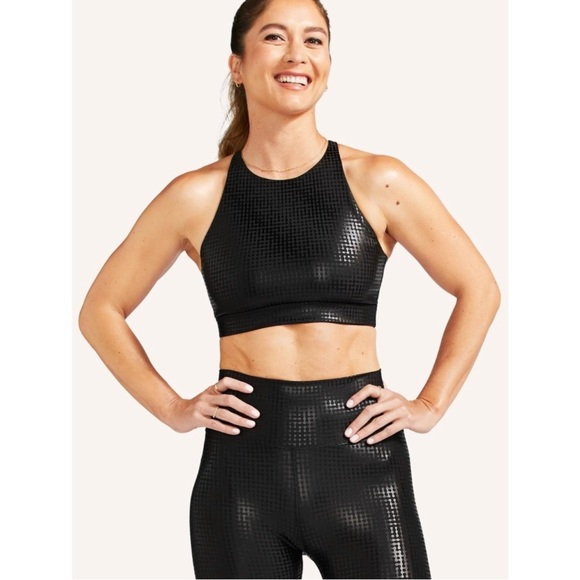 Peloton show up digital foil high neck bra - Picture 4 of 4